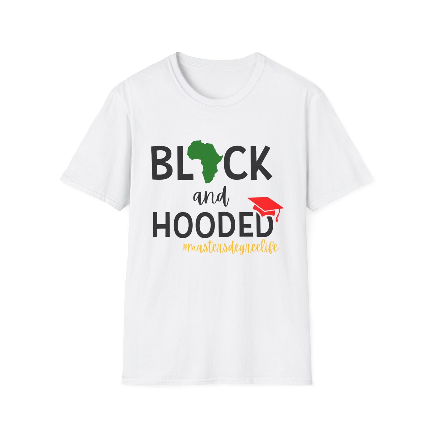 Black and Hooded unisex t-shirt