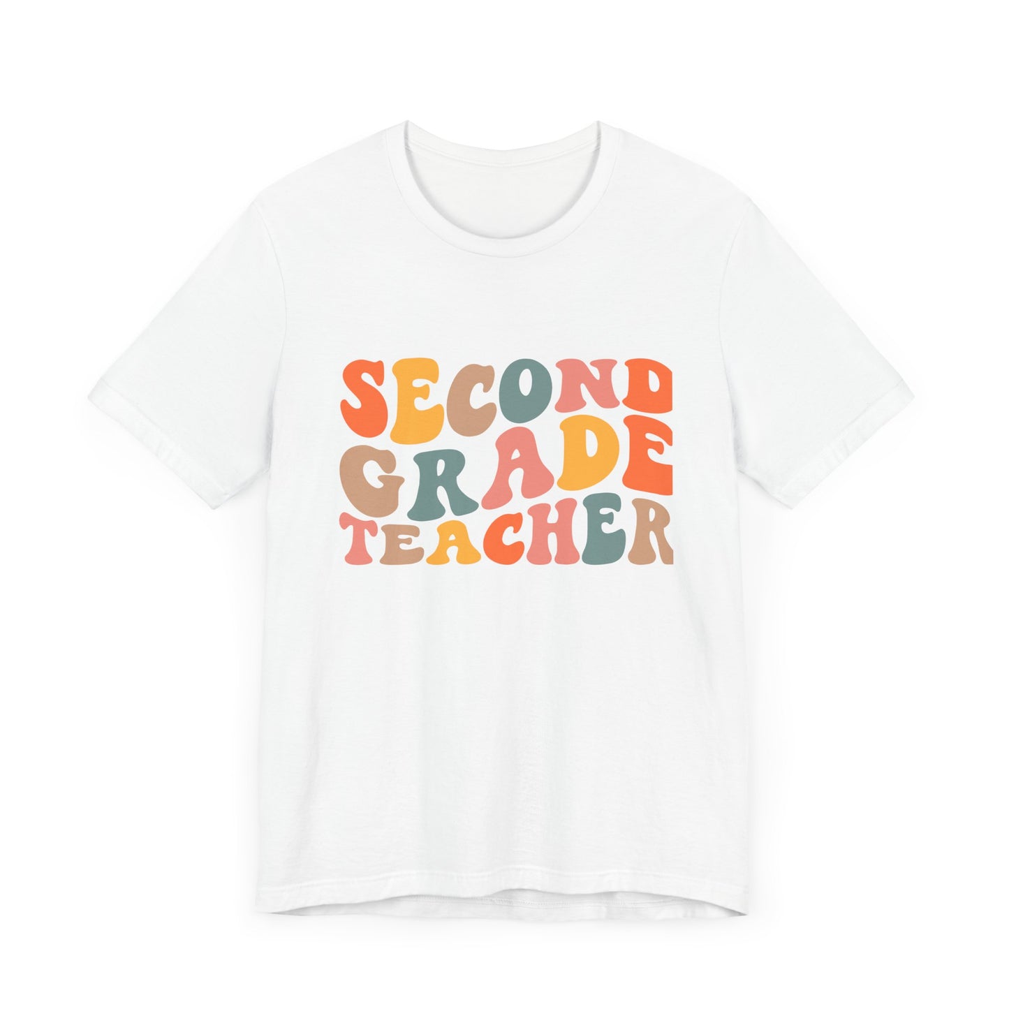 Retro Second Grade Tee-colorful