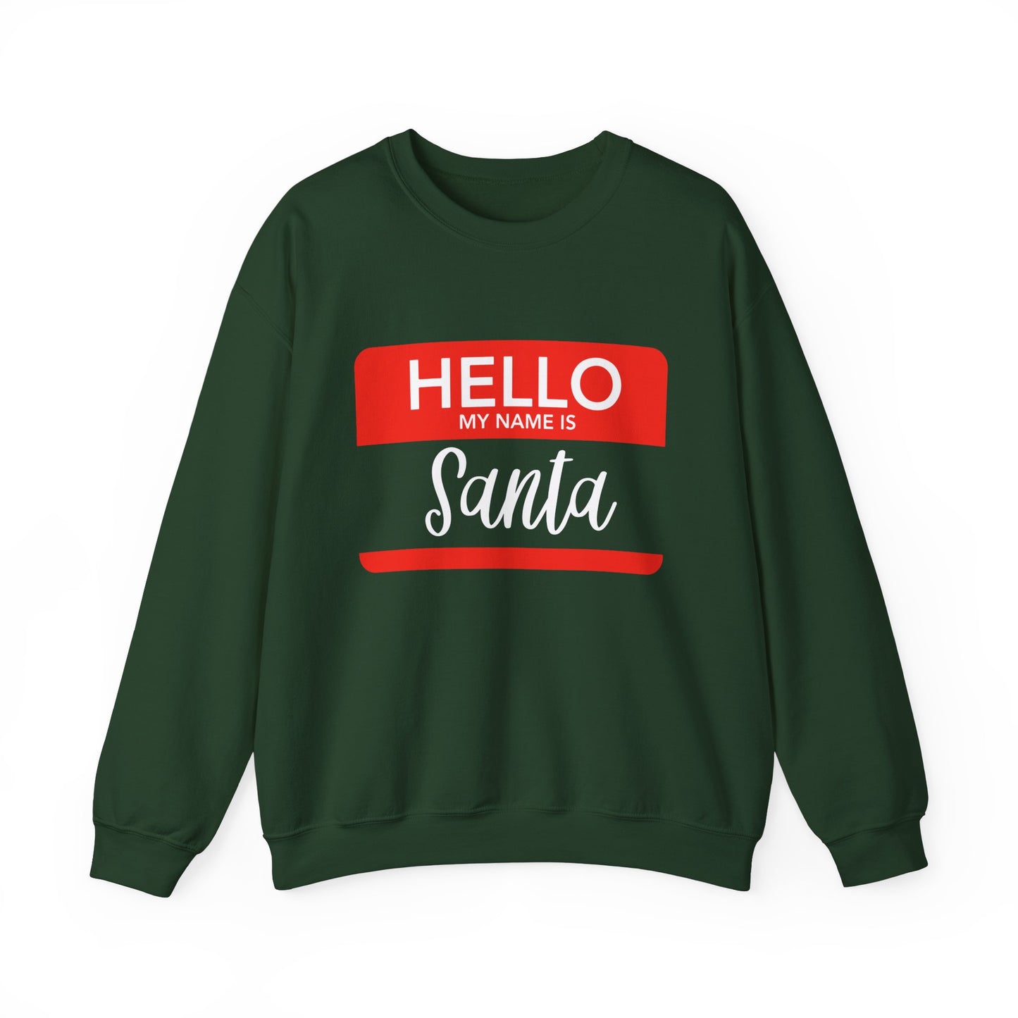 "Hello, My Name is Santa" Crewneck Sweatshirt