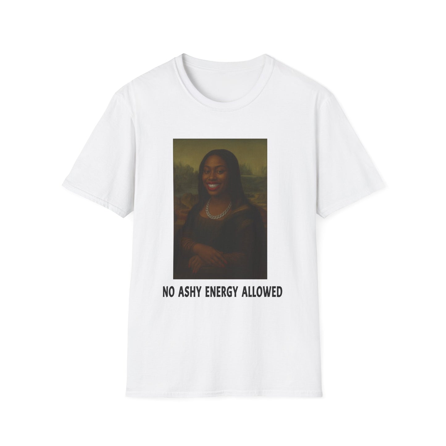 No Ashy Energy Allowed” Unisex Softstyle Tee