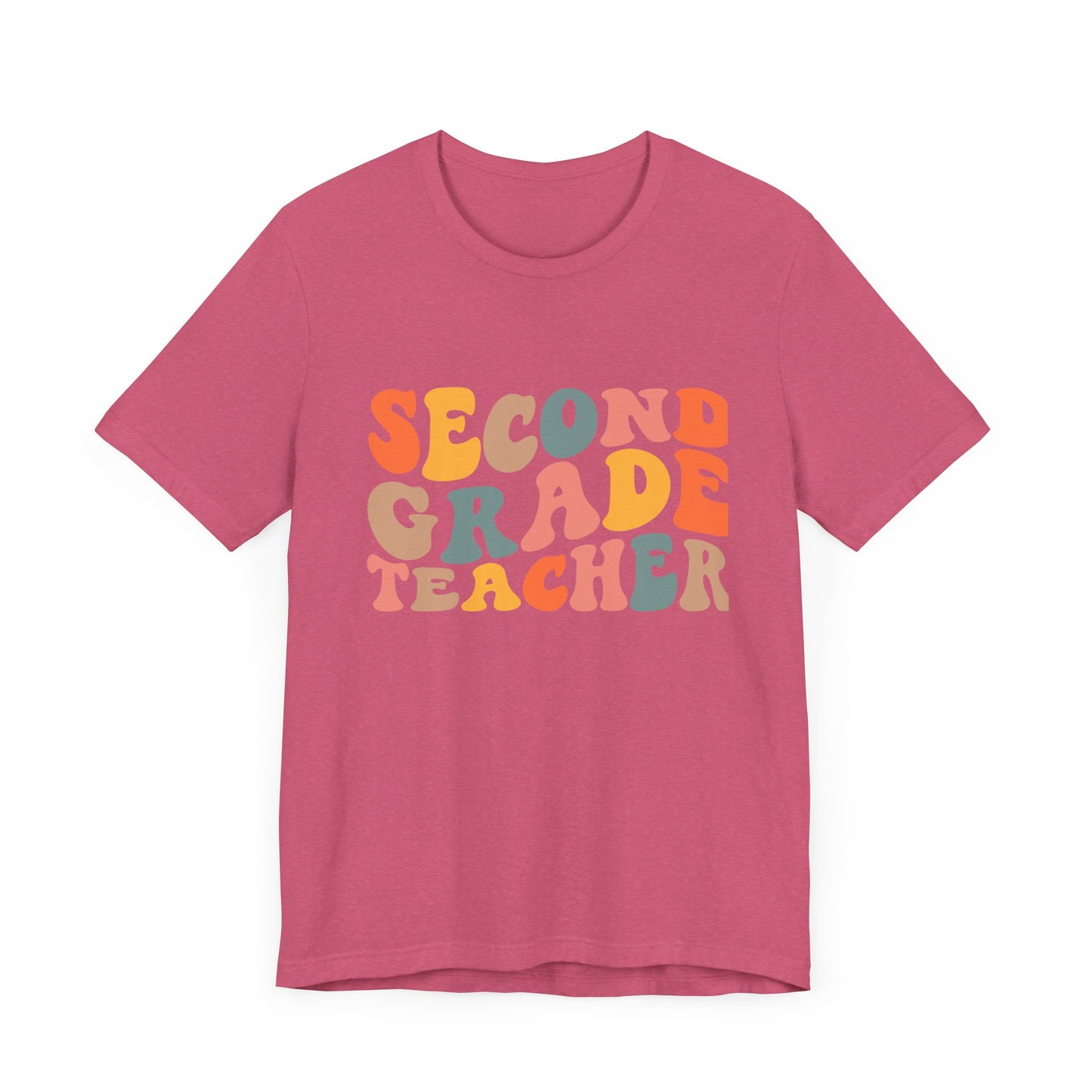 Retro Second Grade Tee-colorful