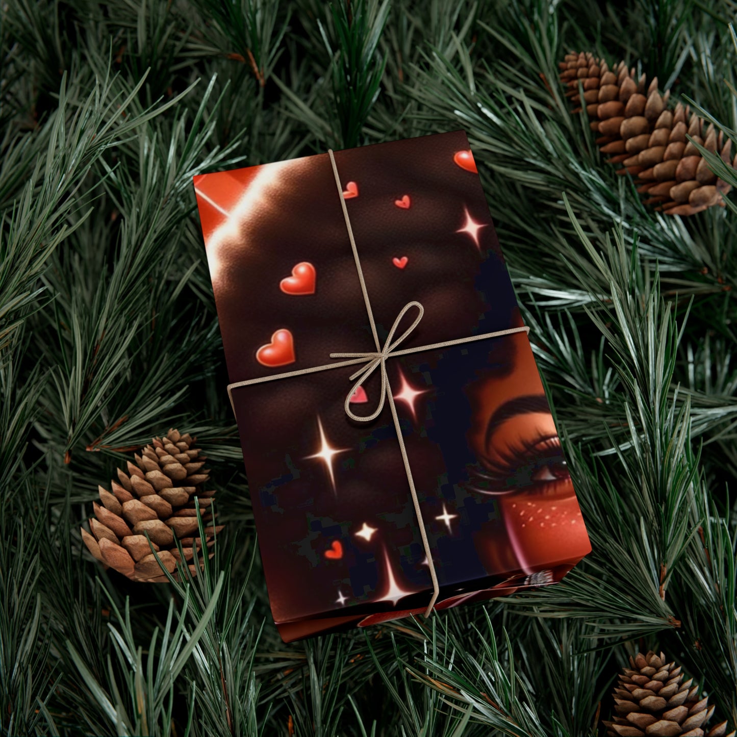 "Enchanted Embrace" wrapping paper