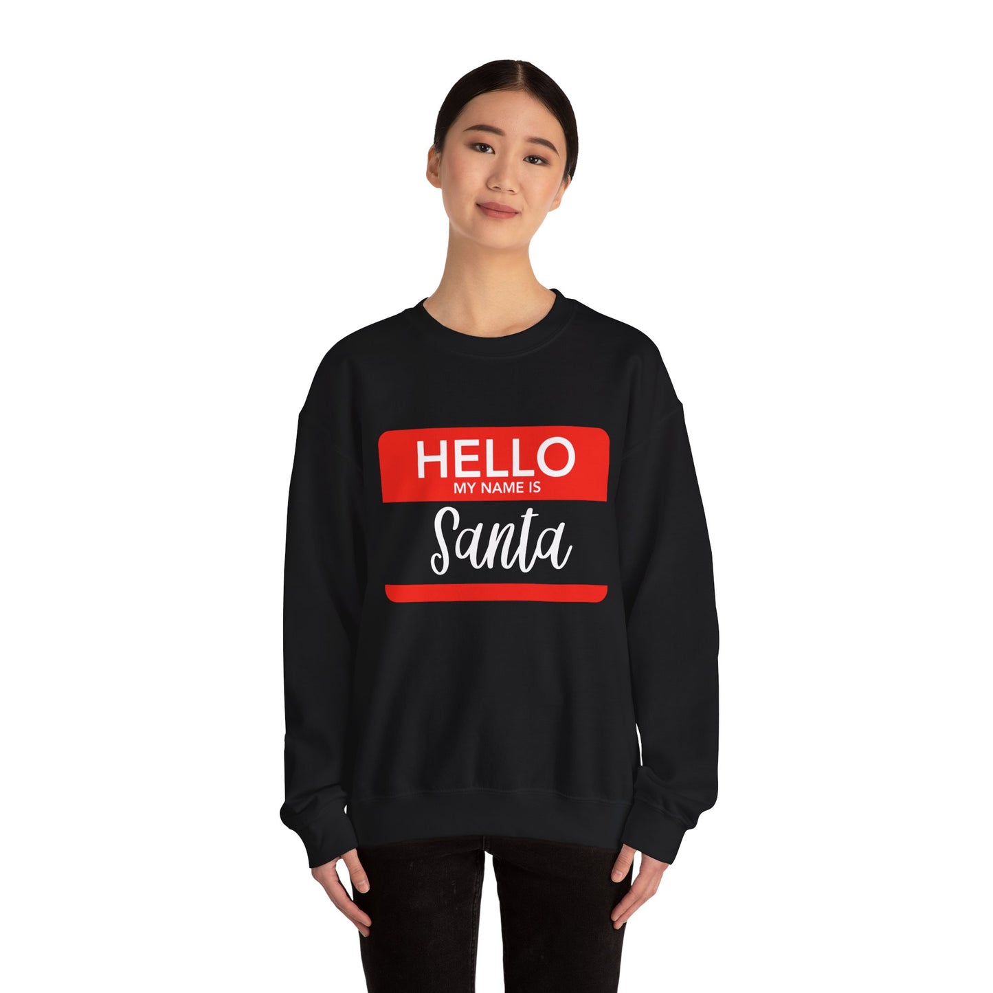 "Hello, My Name is Santa" Crewneck Sweatshirt