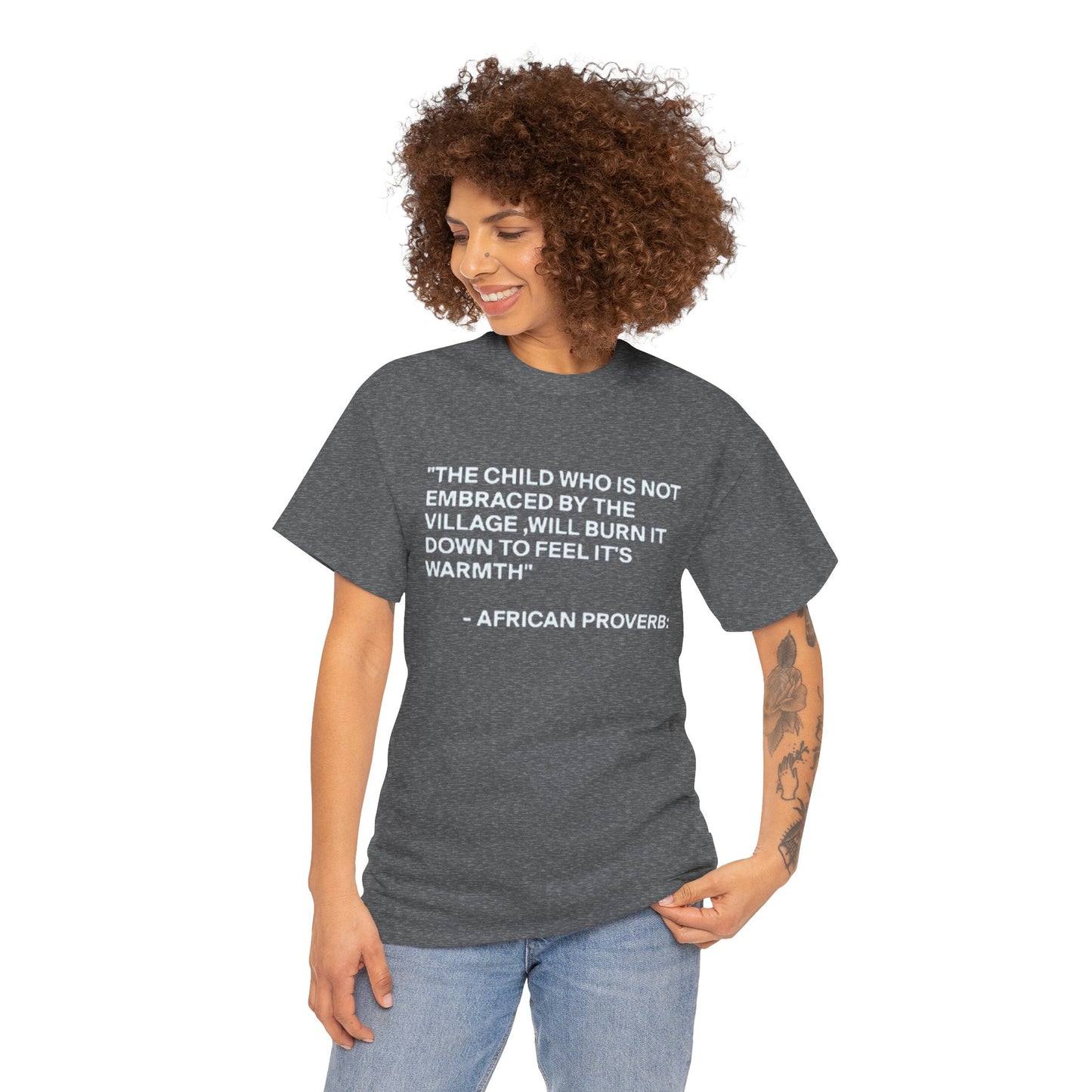 The Village – African Proverb Statement Tee
