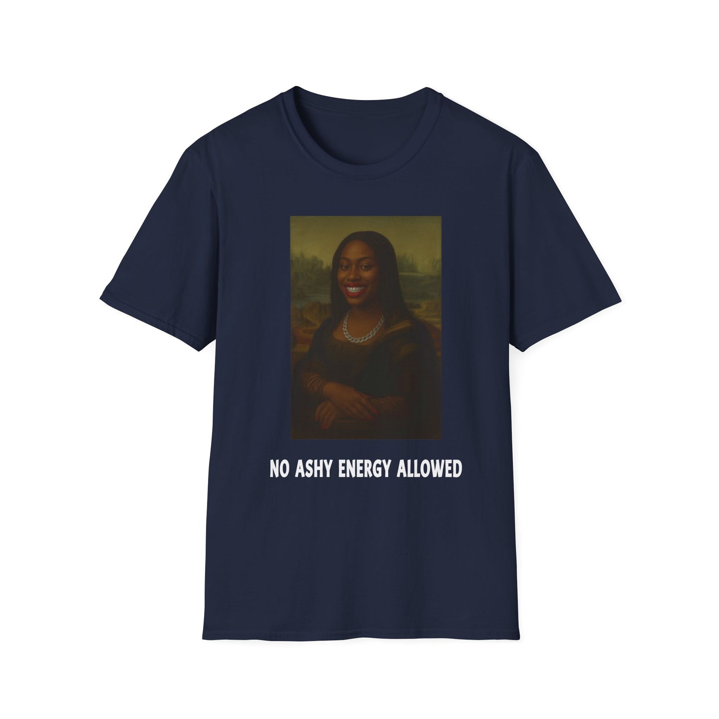 No Ashy Energy Allowed” Unisex Softstyle Tee