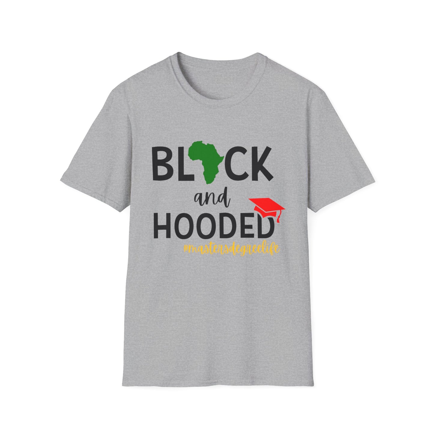 Black and Hooded unisex t-shirt