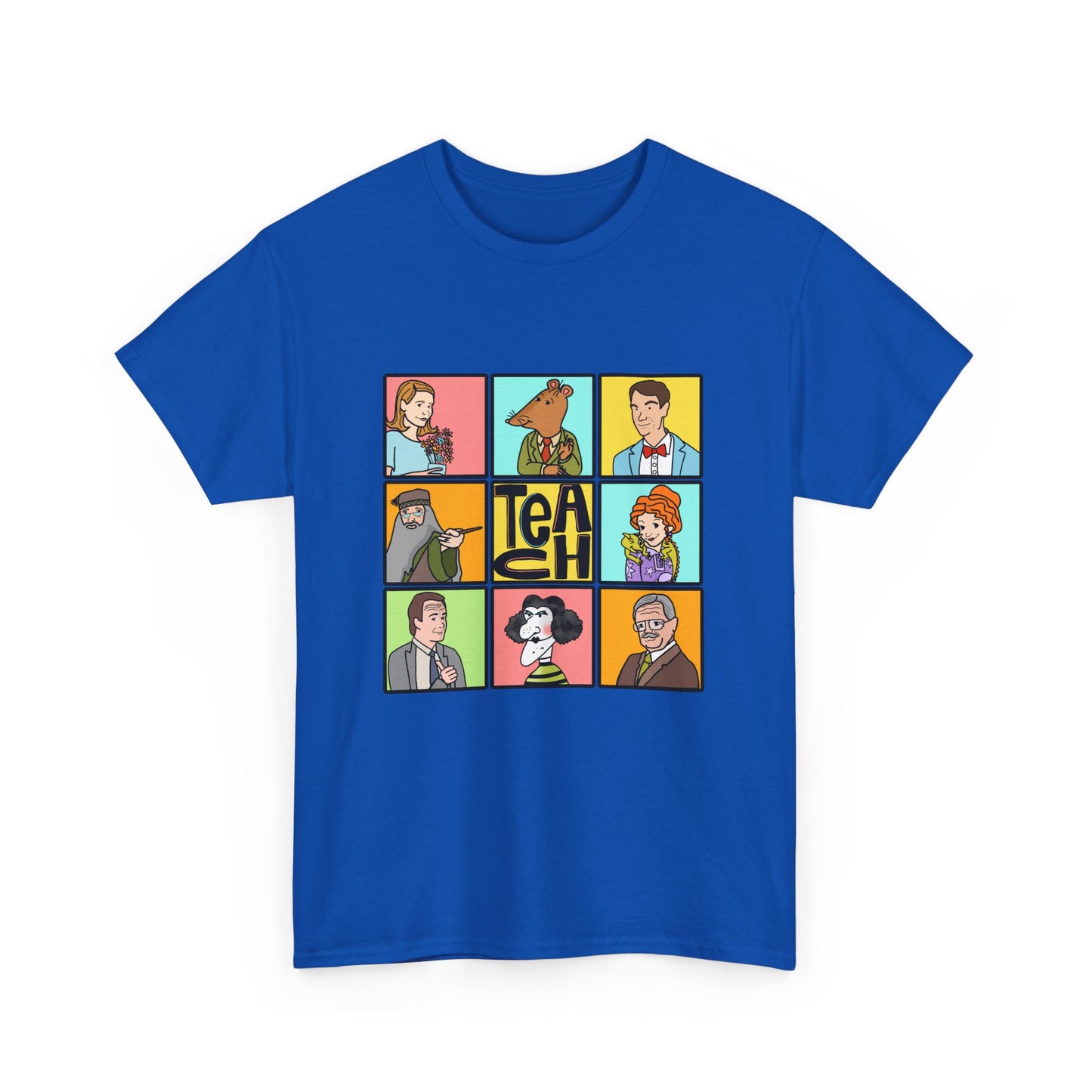 Funny famous Teacher Tee - 'Teach' Design T-Shirt for Educators