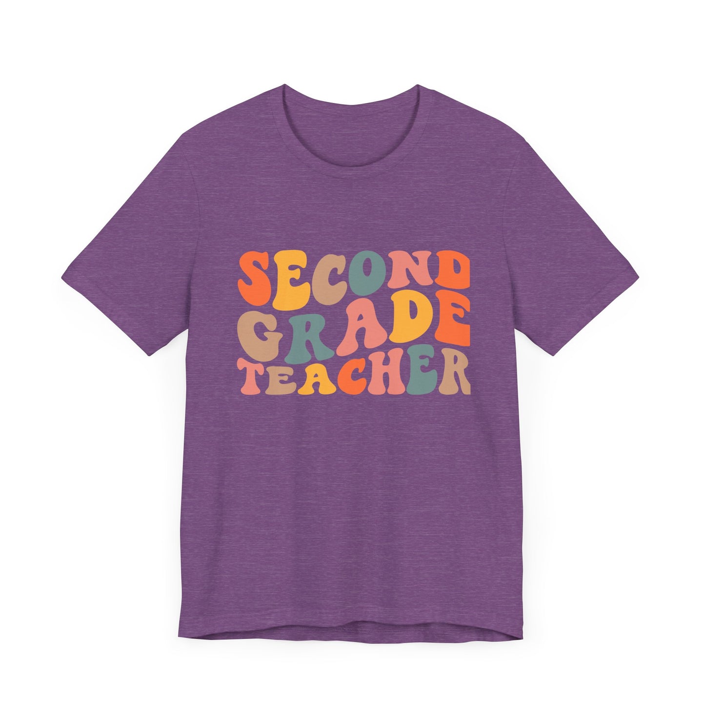 Retro Second Grade Tee-colorful