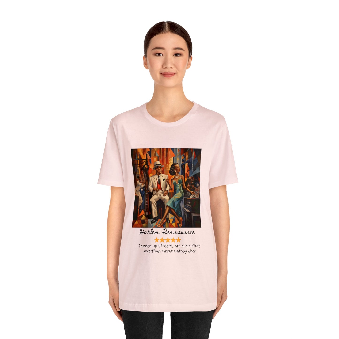 The Harlem Renaissance Experience! ✨🌟 Black font Tee