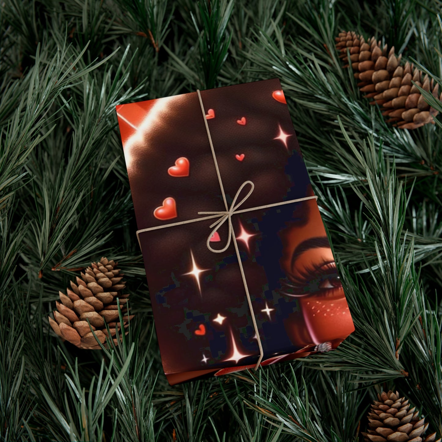 "Enchanted Embrace" wrapping paper