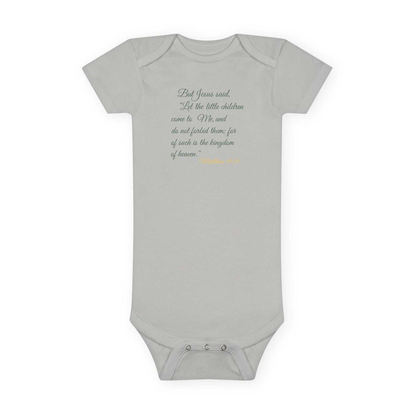 "Let the Little Children Come" Baby Onesie – Matthew 19:14