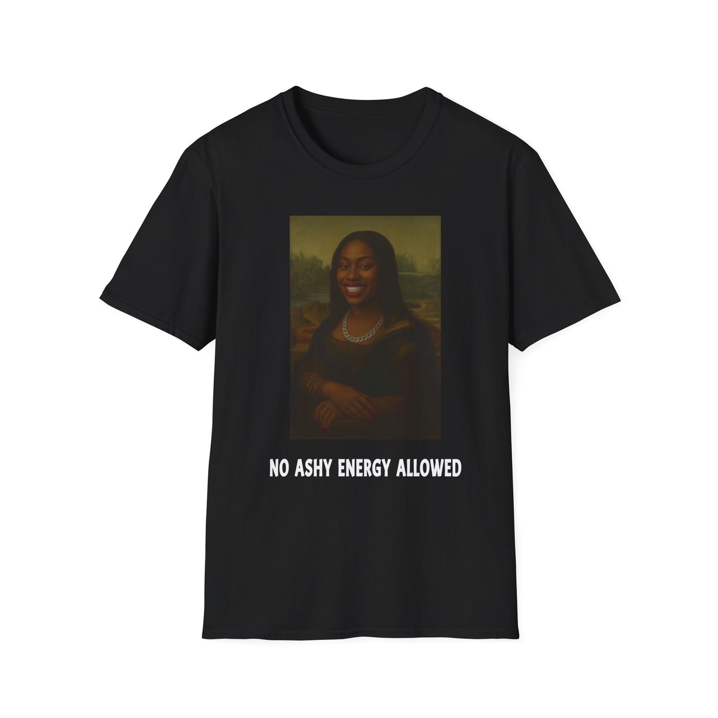 No Ashy Energy Allowed” Unisex Softstyle Tee