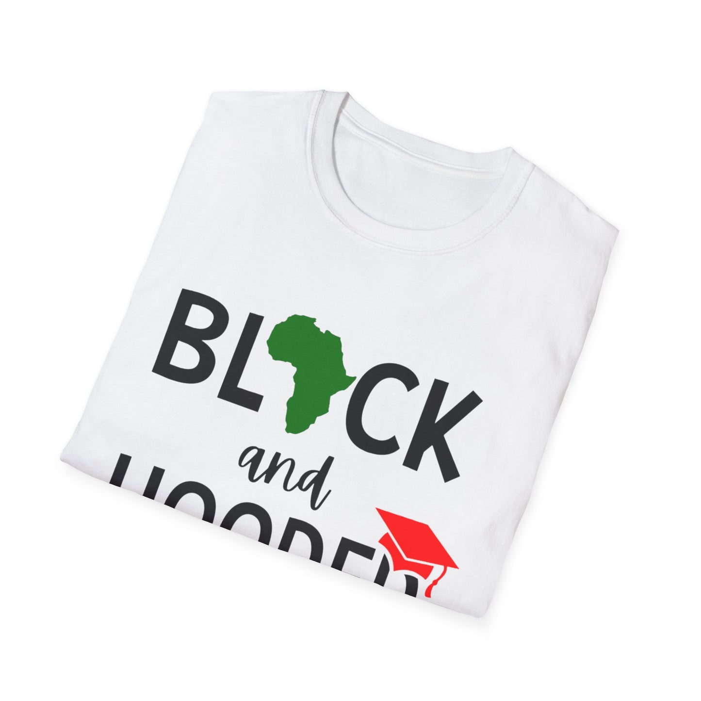 Black and Hooded unisex t-shirt