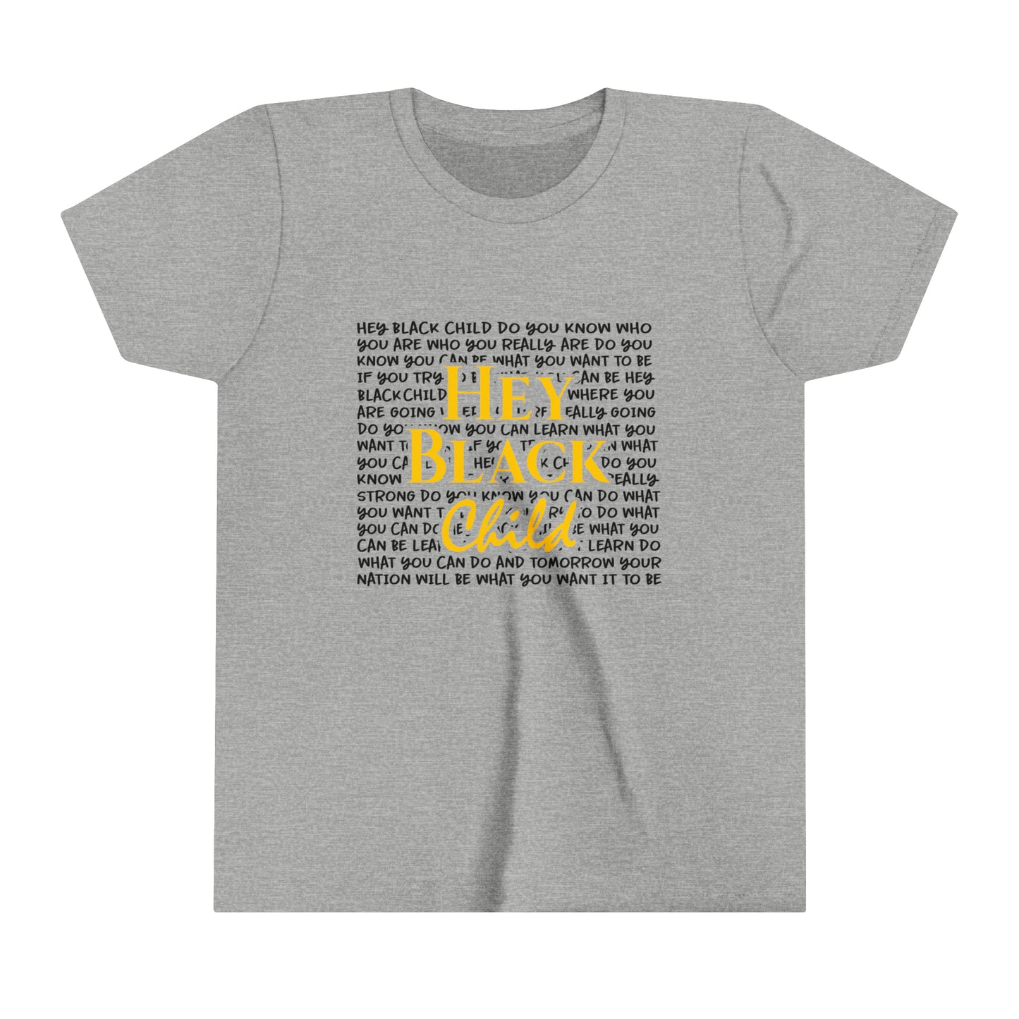 Hey Black Child Youth Short Sleeve Tee