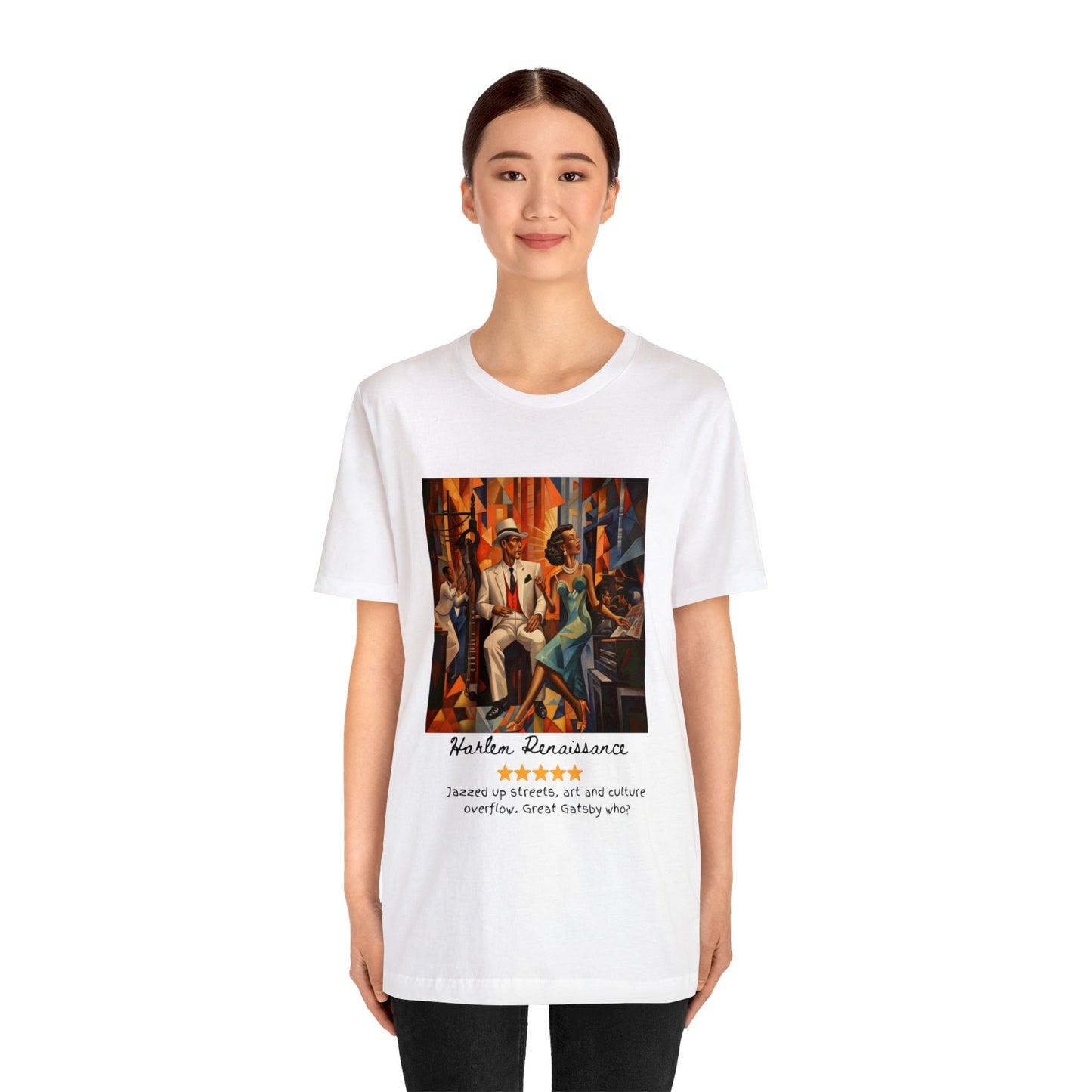The Harlem Renaissance Experience! ✨🌟 Black font Tee