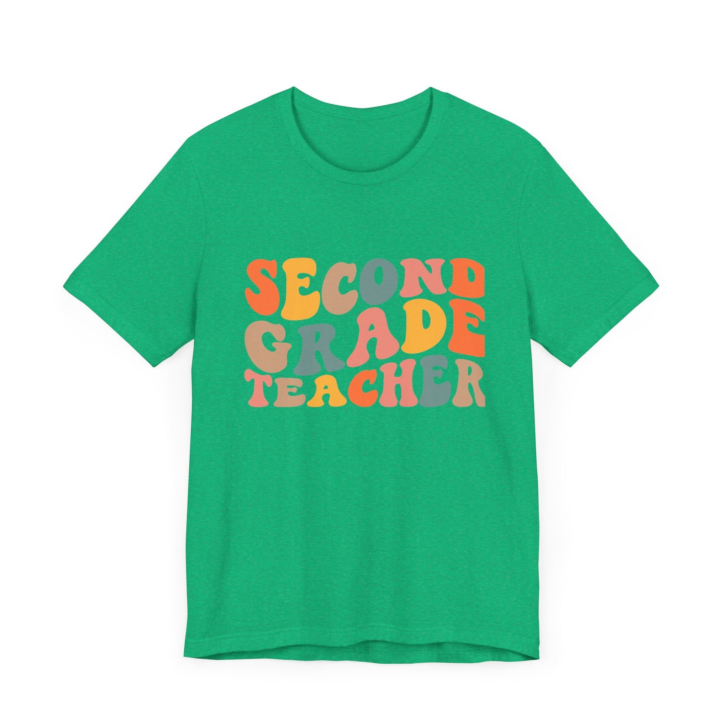 Retro Second Grade Tee-colorful