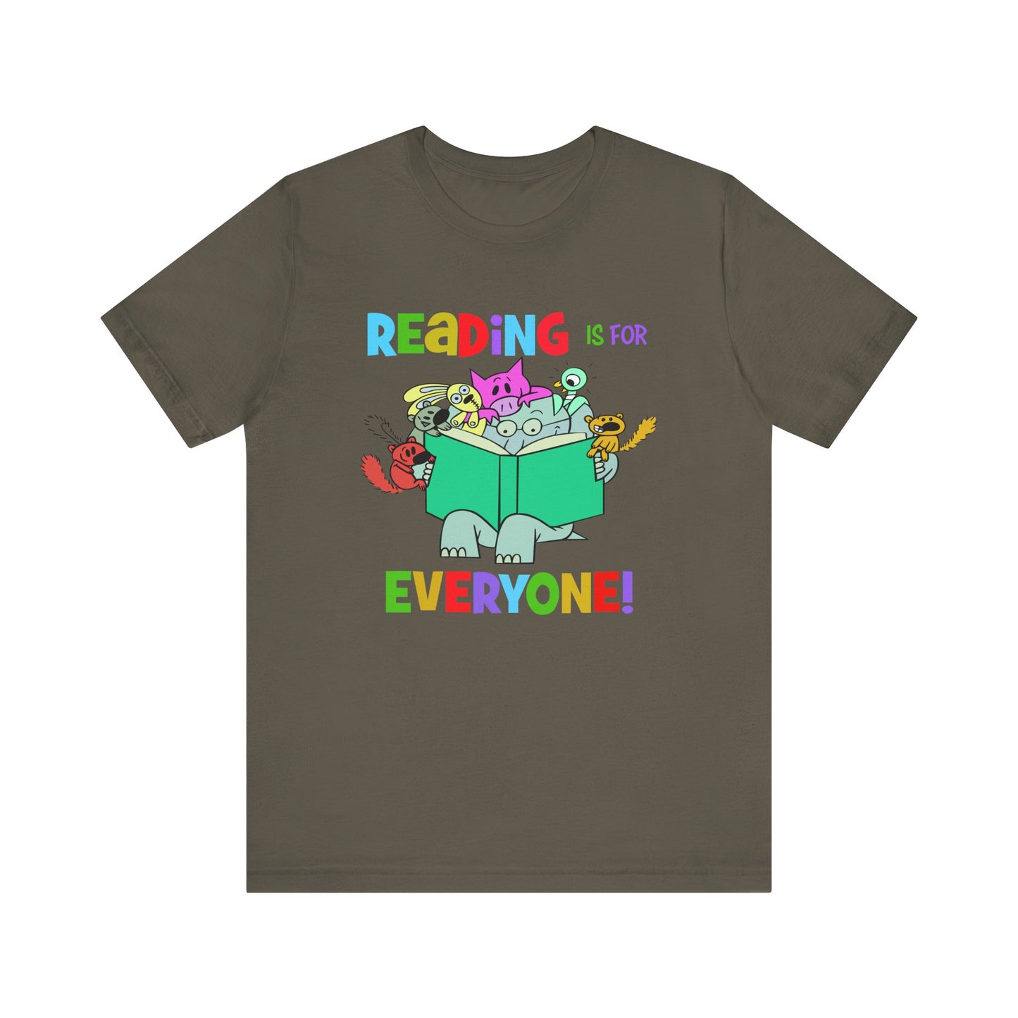 Reading is for everyone" Unisex Jersey Short Sleeve Tee