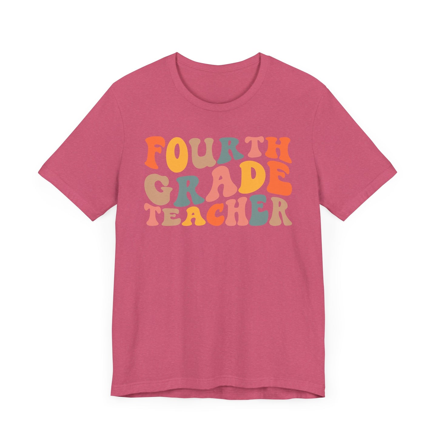 Retro Fourth Grade Tee-colorful