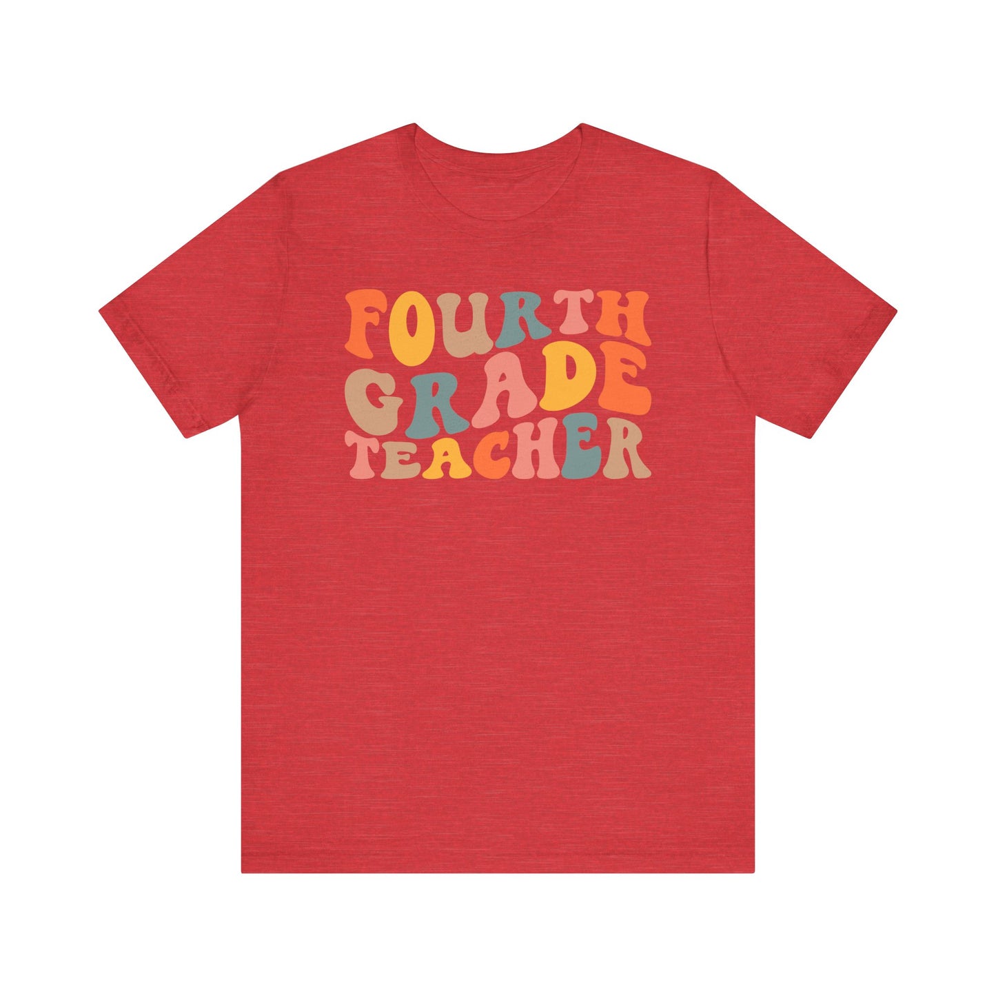 Retro Fourth Grade Tee-colorful