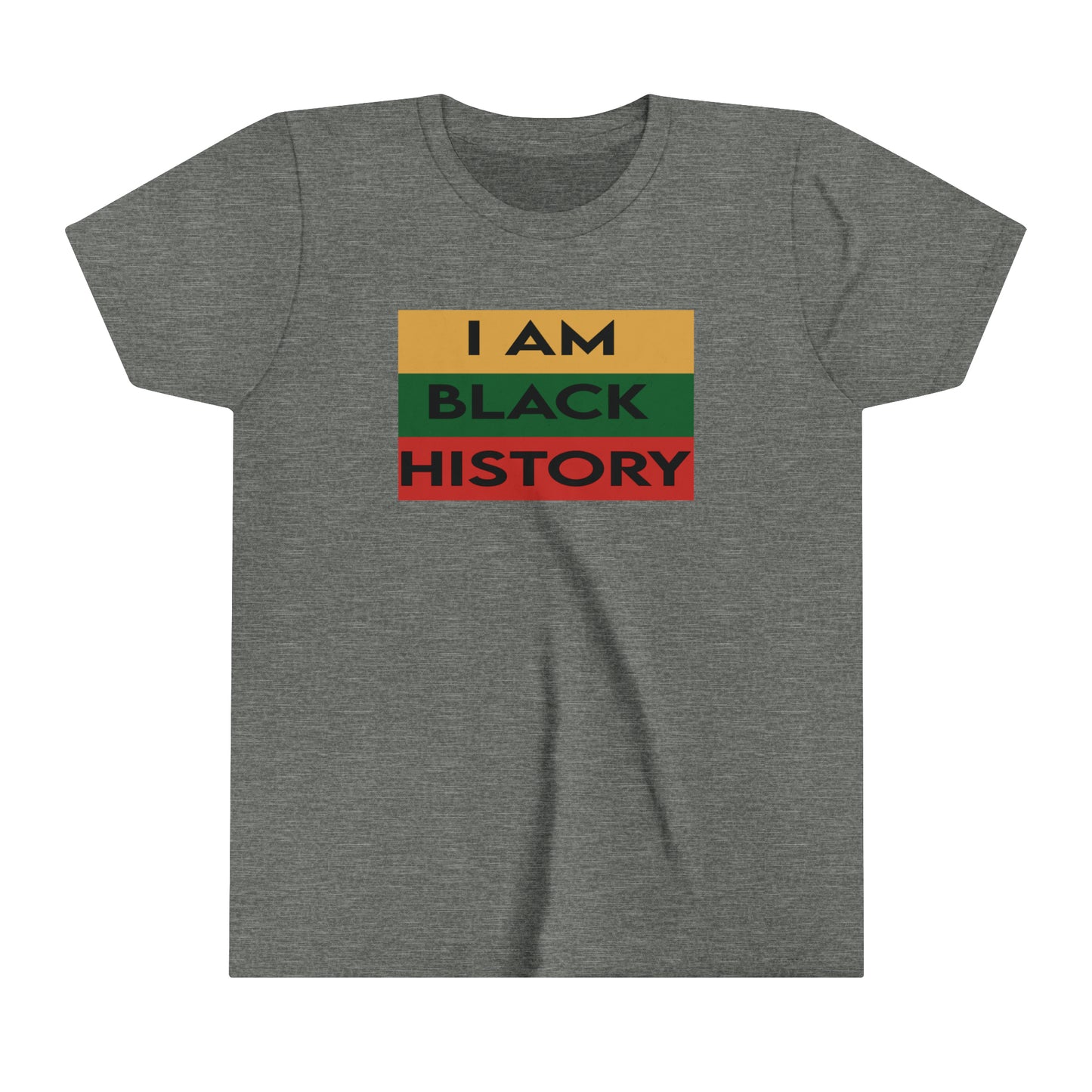 I AM BLACK HISTORY Youth Short Sleeve Tee