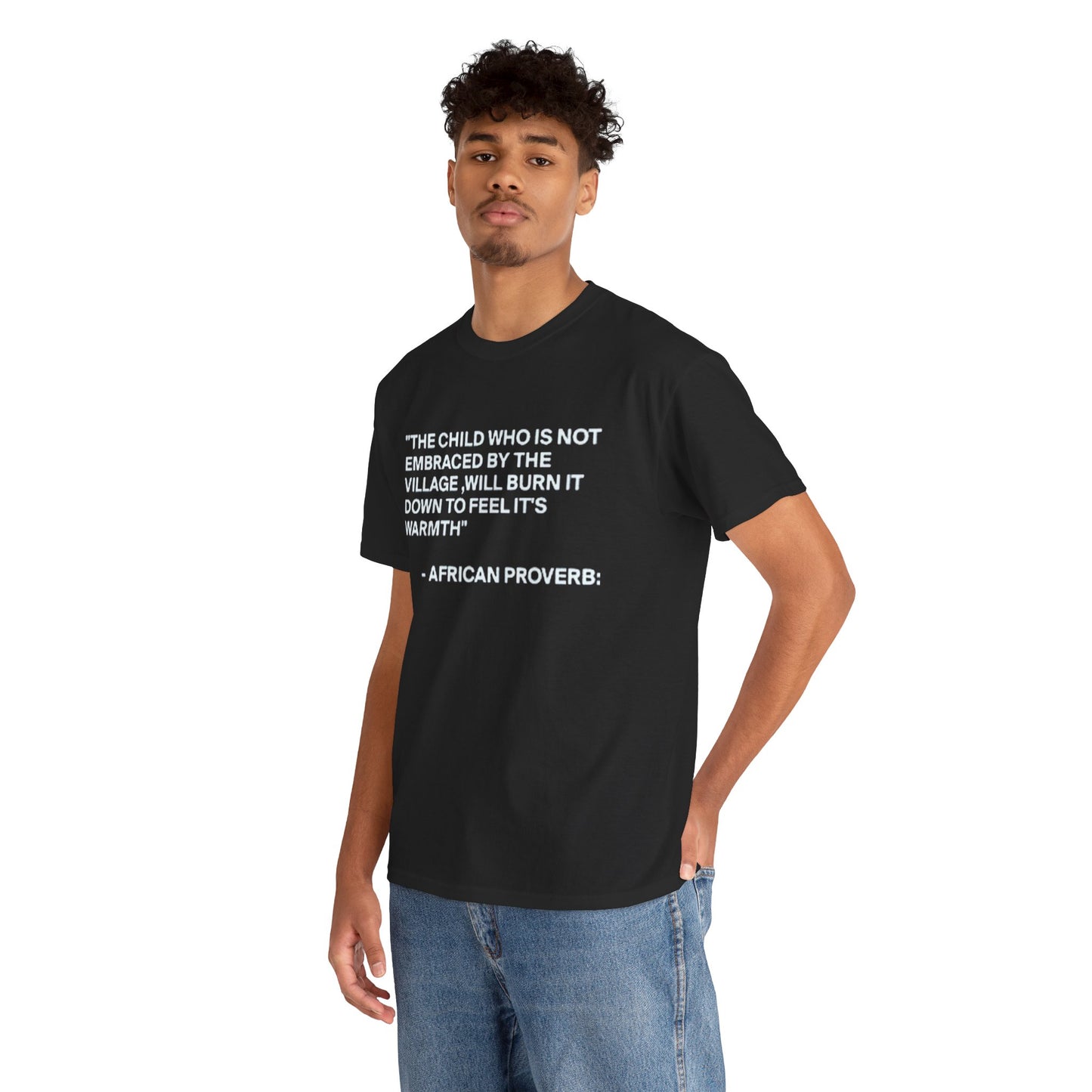 The Village – African Proverb Statement Tee