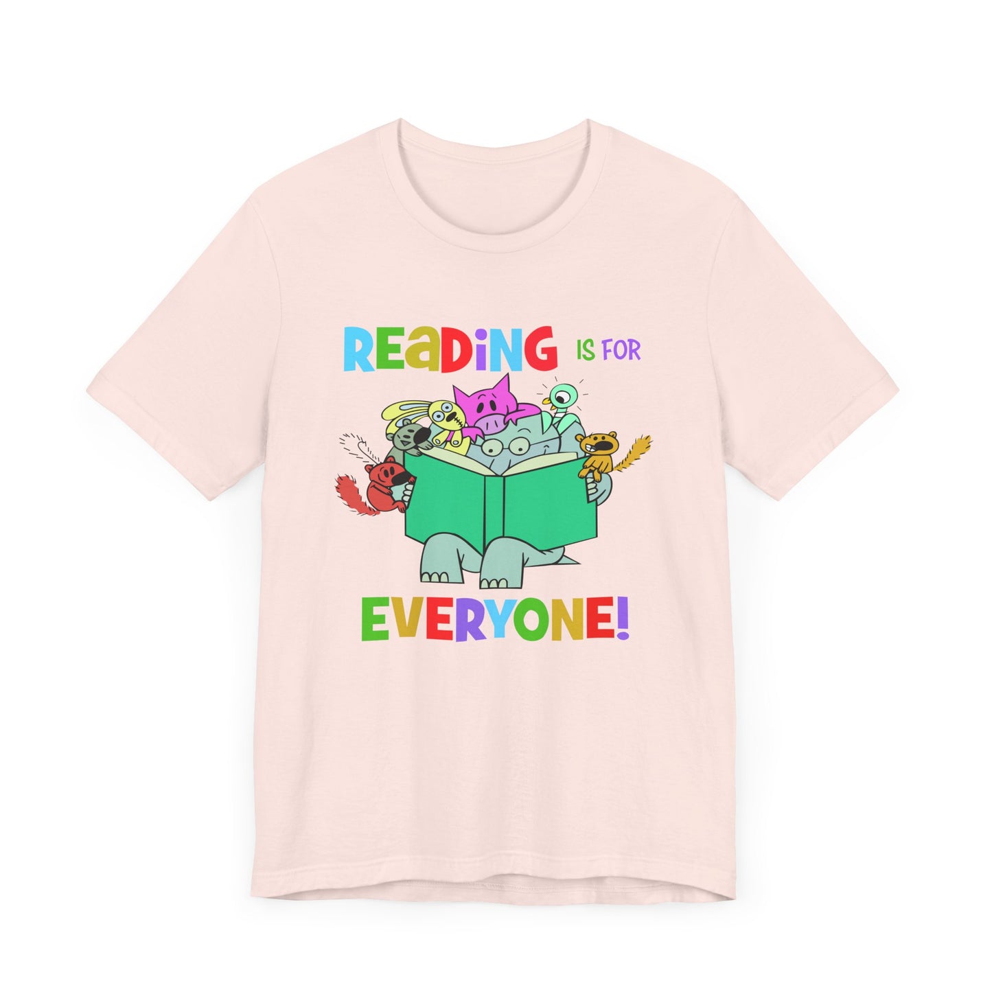 Reading is for everyone" Unisex Jersey Short Sleeve Tee