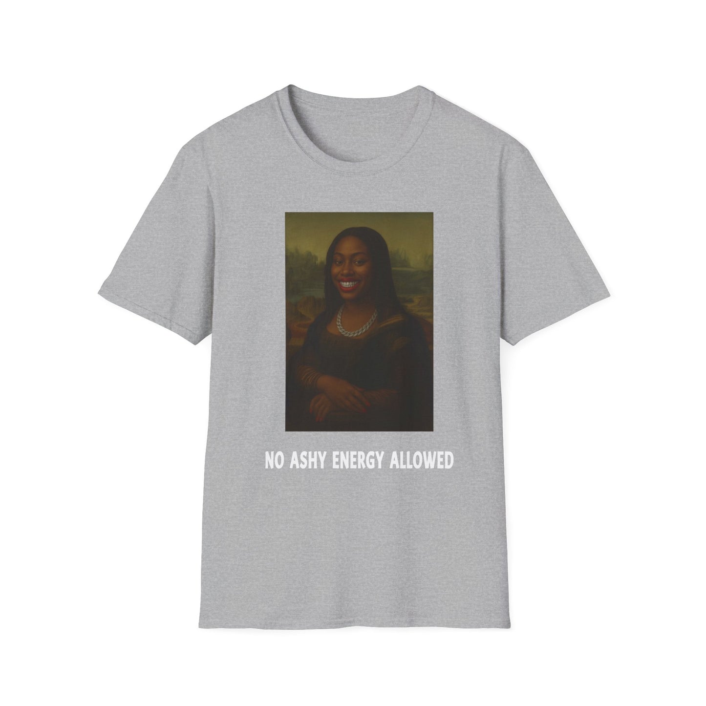No Ashy Energy Allowed” Unisex Softstyle Tee