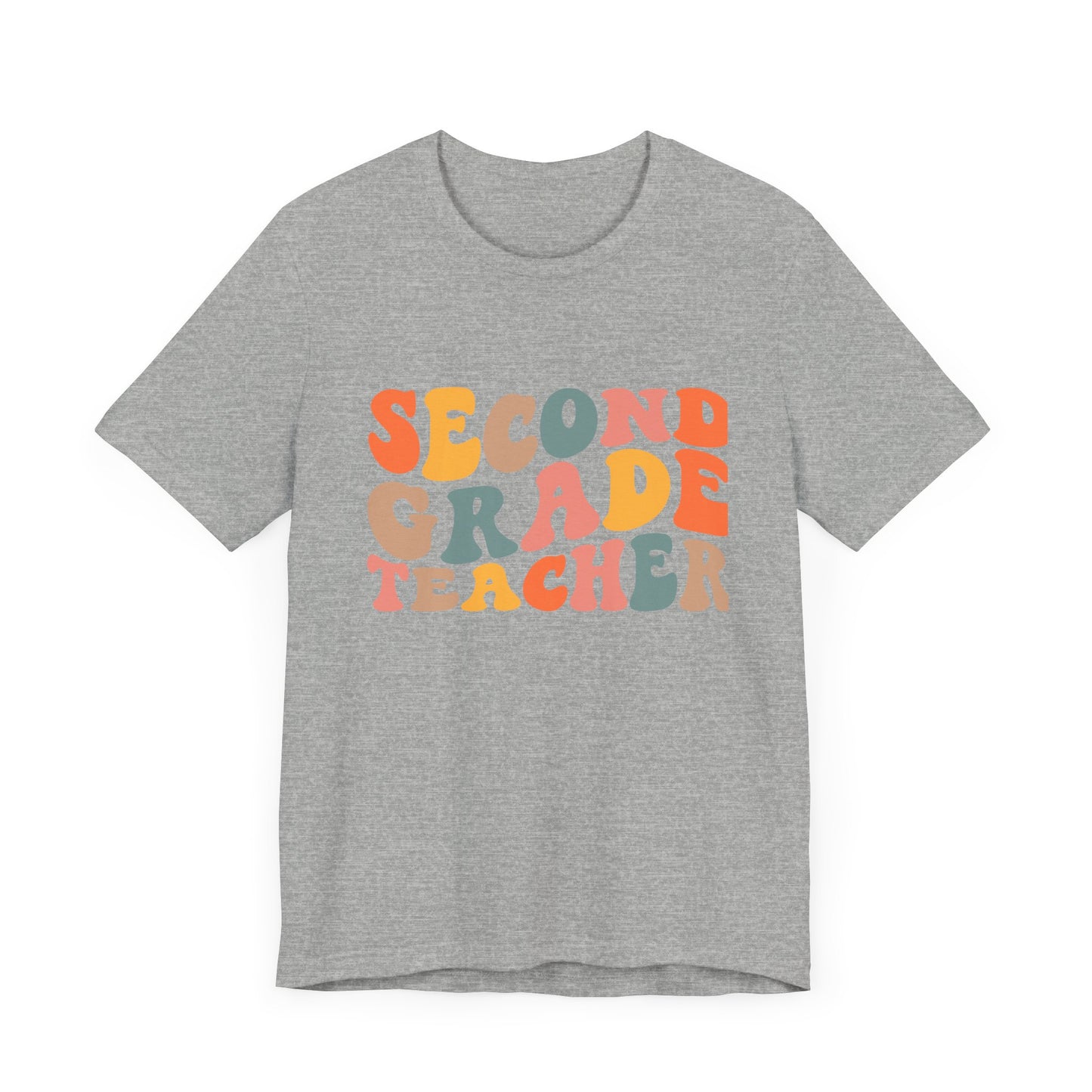 Retro Second Grade Tee-colorful