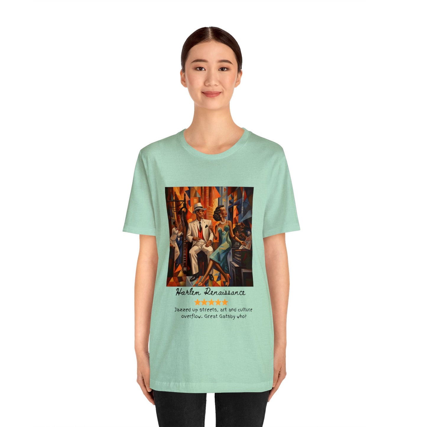 The Harlem Renaissance Experience! ✨🌟 Black font Tee