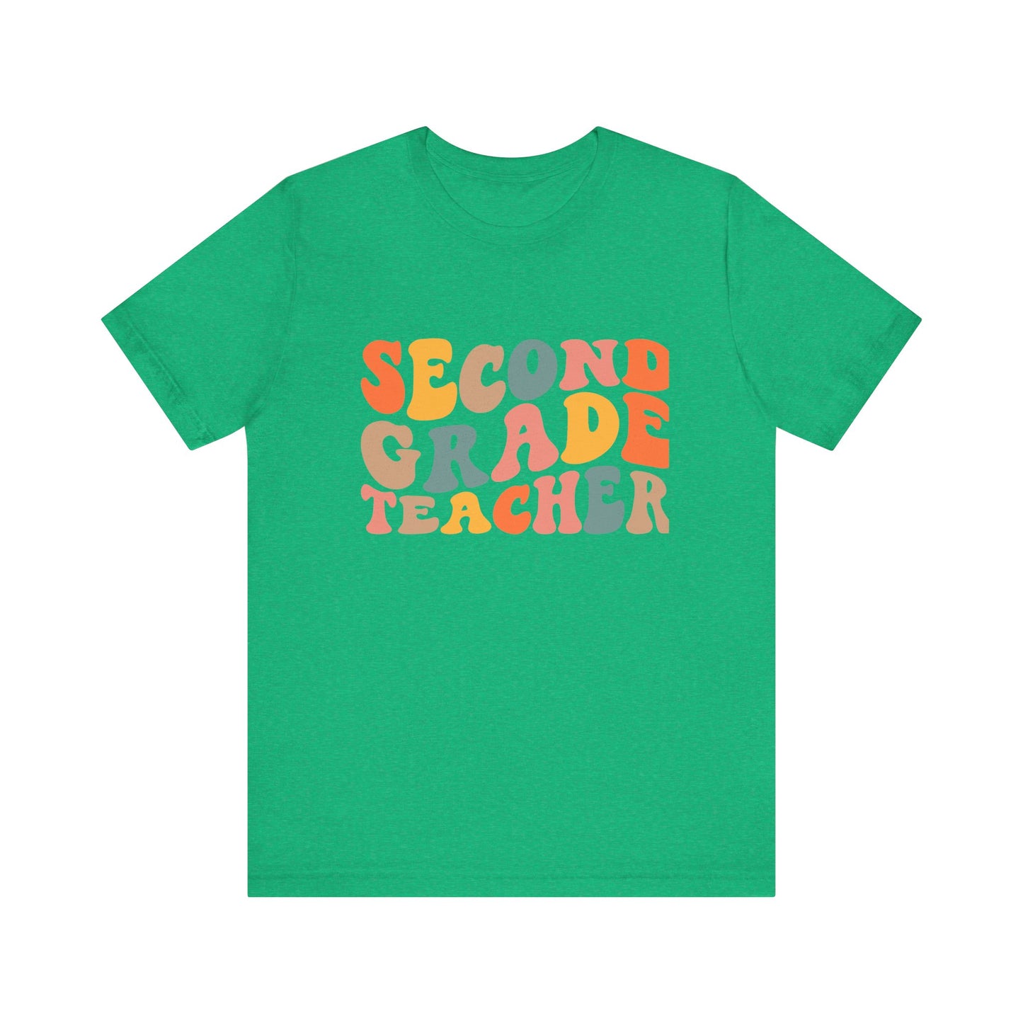 Retro Second Grade Tee-colorful