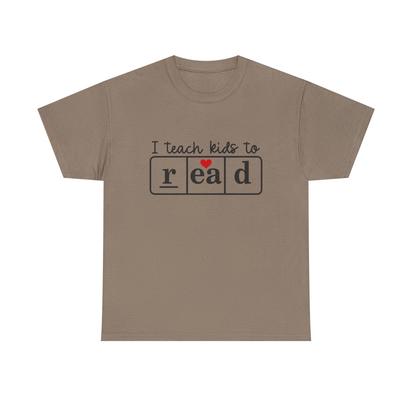 I Teach Kids to Read Tee - Unisex Heavy Cotton Tee for Teachers, Educators, Literacy Advocates, Back-to-School, Teacher Appreciation
