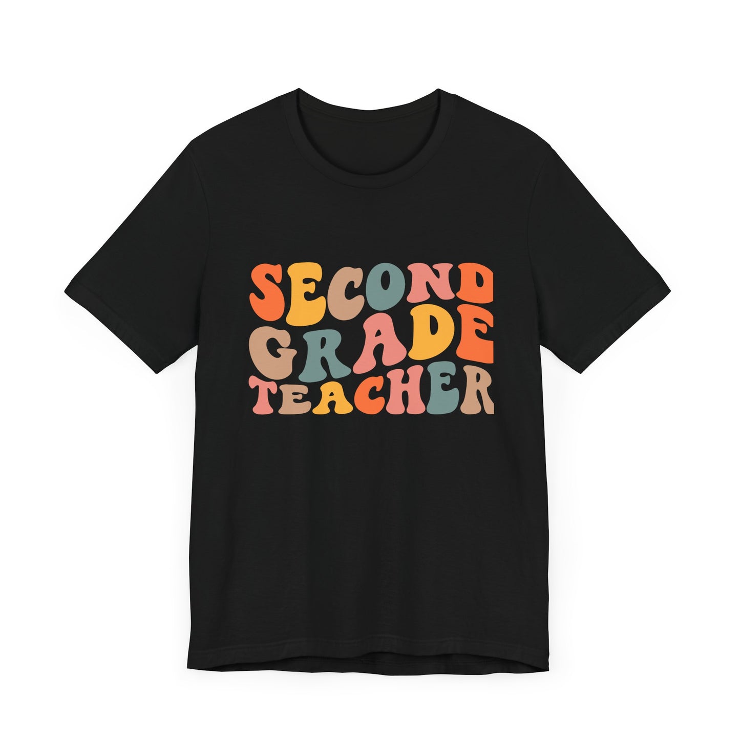 Retro Second Grade Tee-colorful