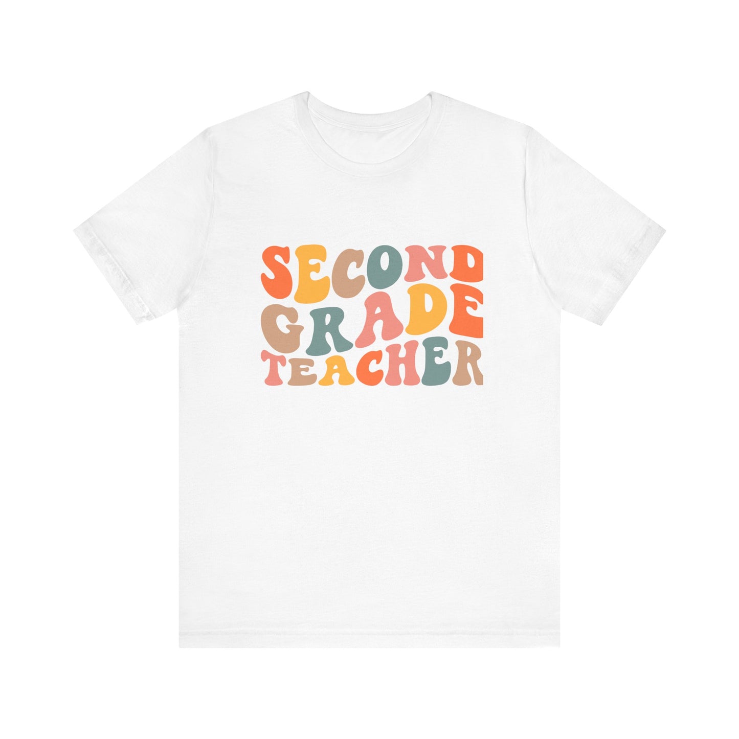 Retro Second Grade Tee-colorful
