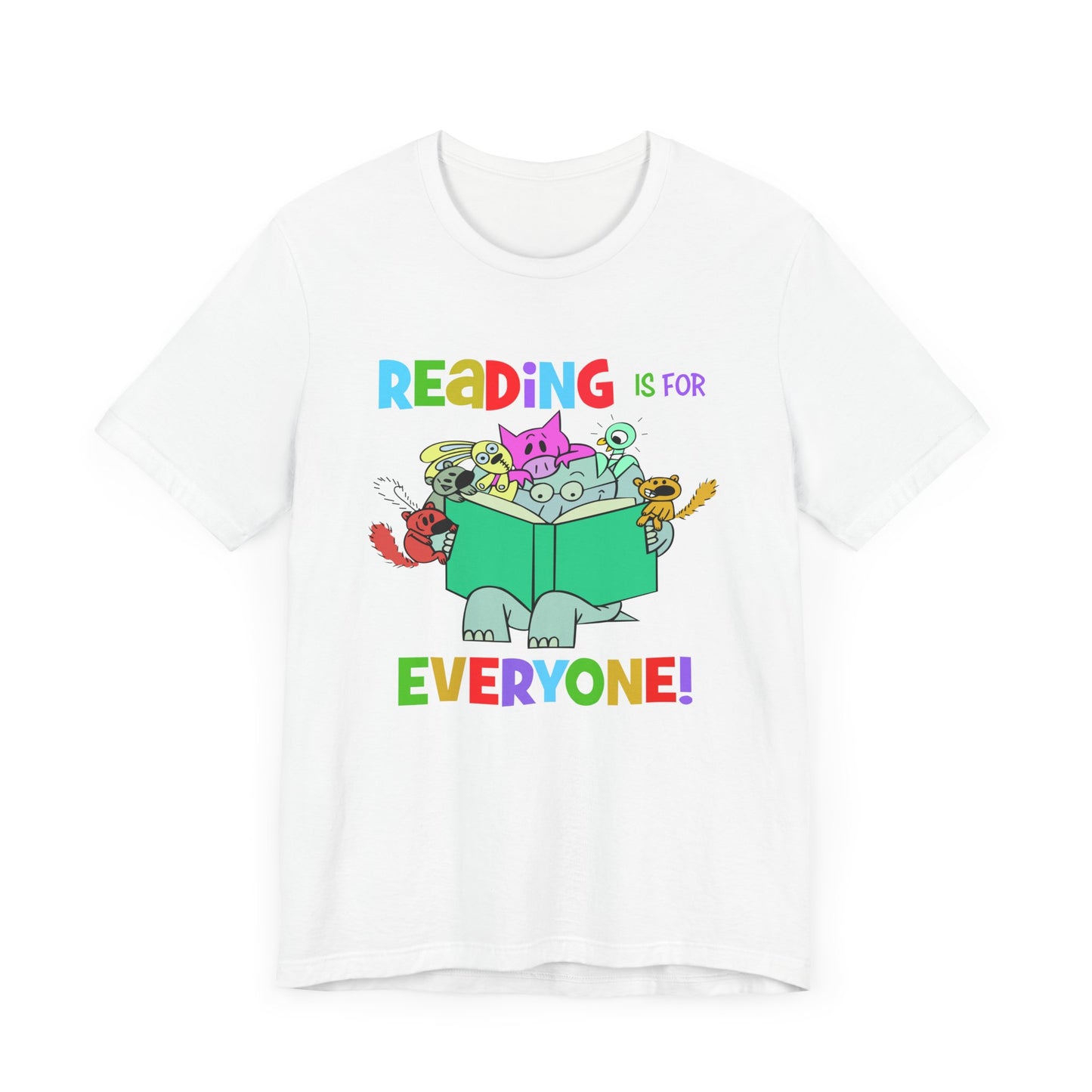 Reading is for everyone" Unisex Jersey Short Sleeve Tee