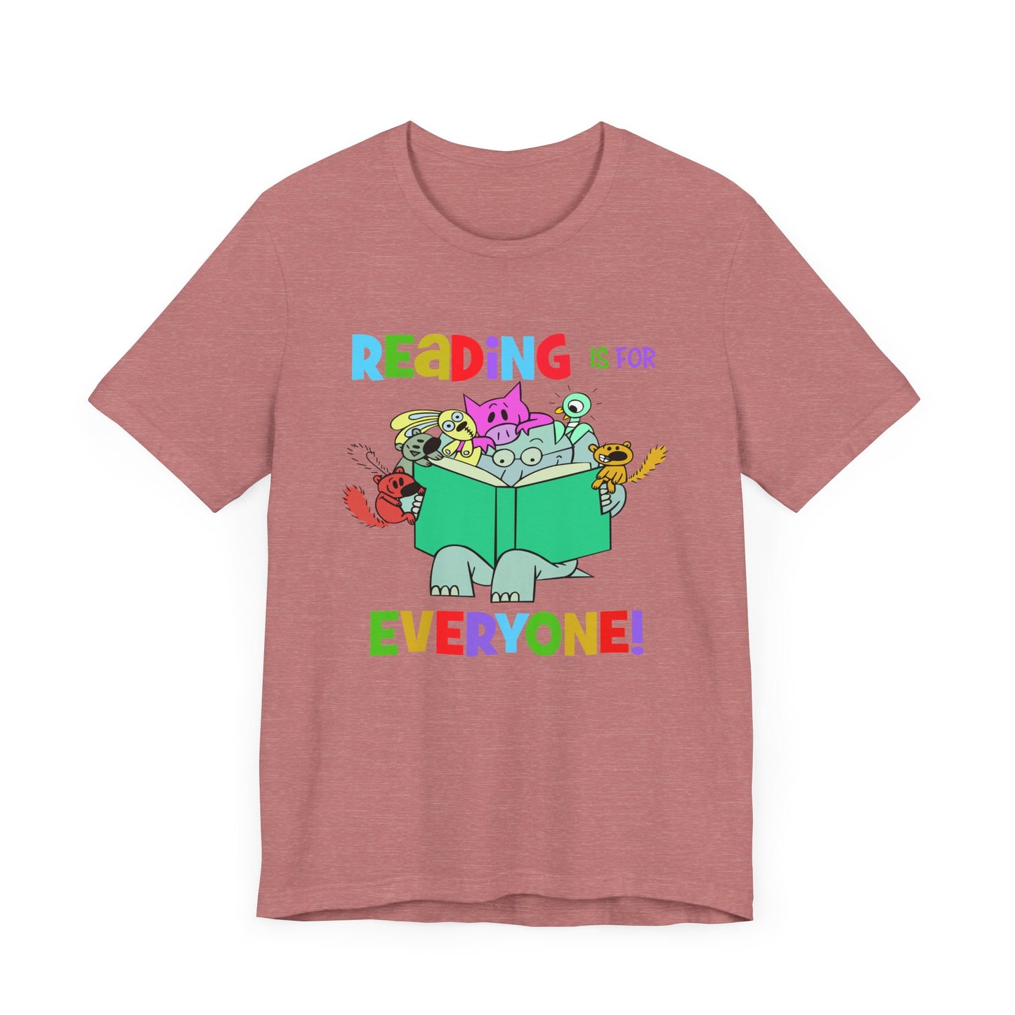 Reading is for everyone" Unisex Jersey Short Sleeve Tee
