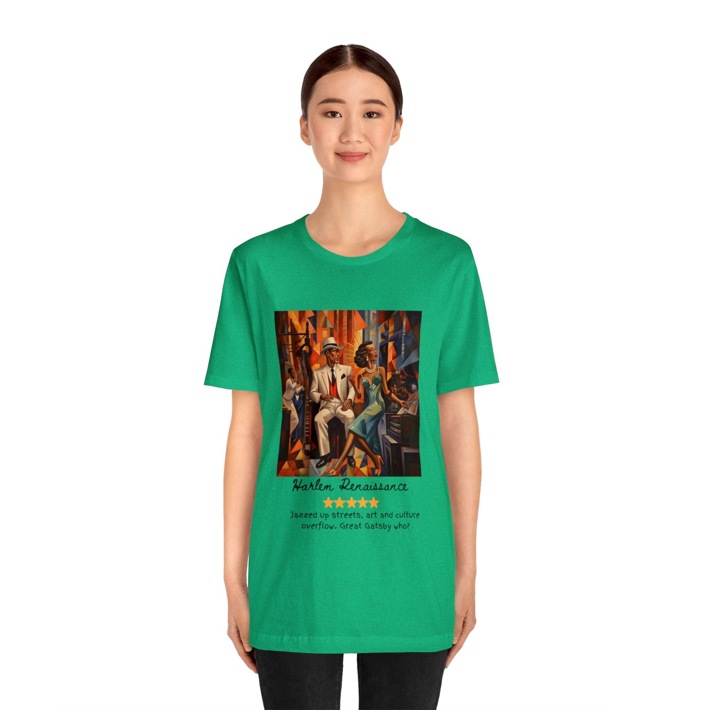 The Harlem Renaissance Experience! ✨🌟 Black font Tee
