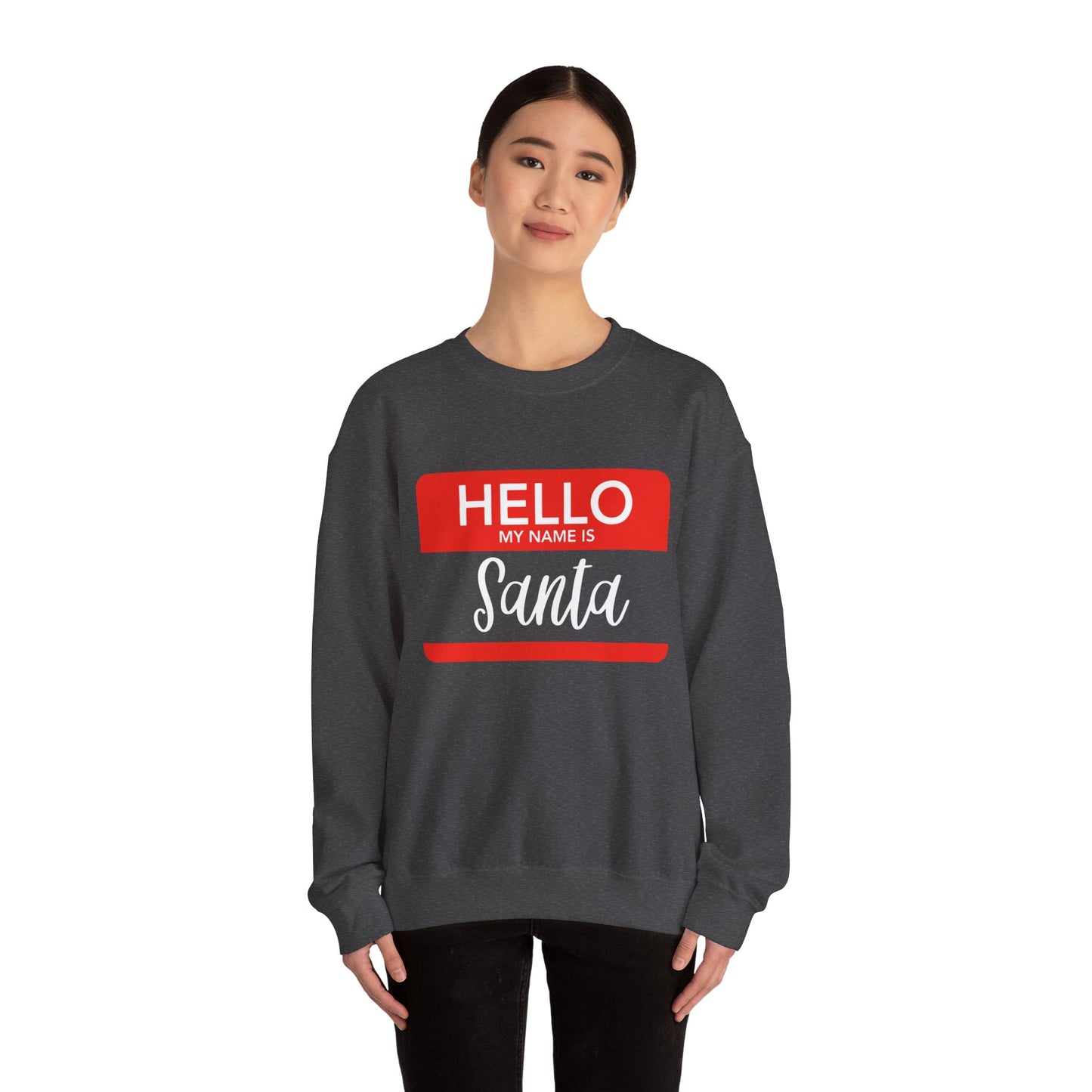 "Hello, My Name is Santa" Crewneck Sweatshirt