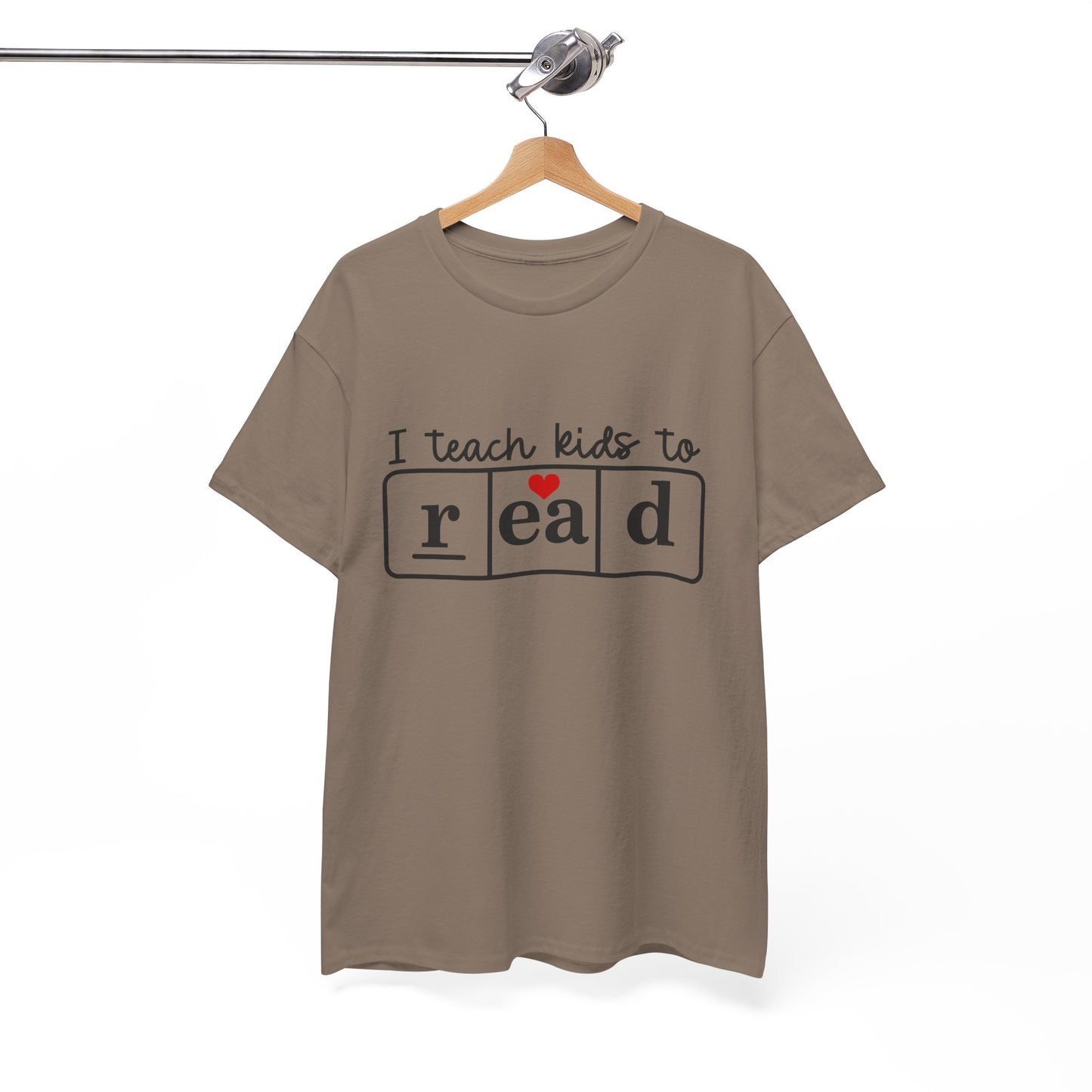 I Teach Kids to Read Tee - Unisex Heavy Cotton Tee for Teachers, Educators, Literacy Advocates, Back-to-School, Teacher Appreciation