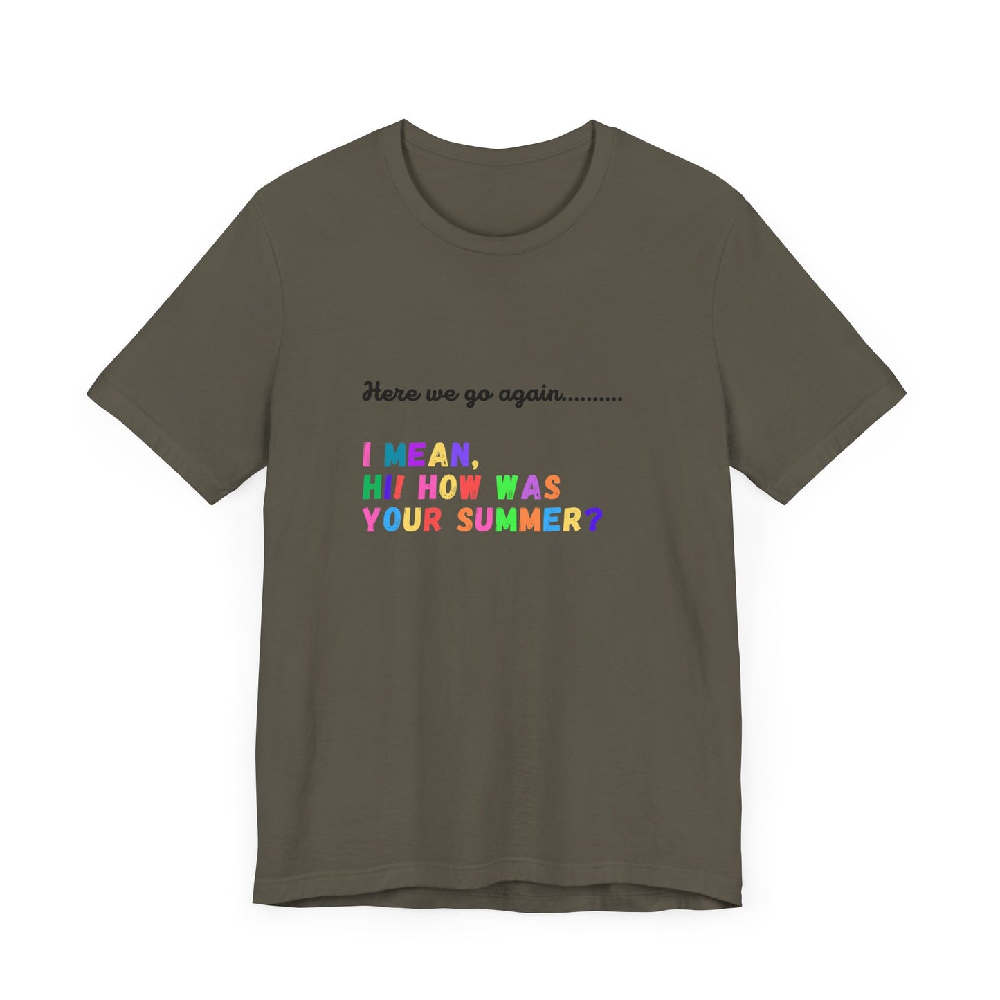 "Here We Go Again" Black font