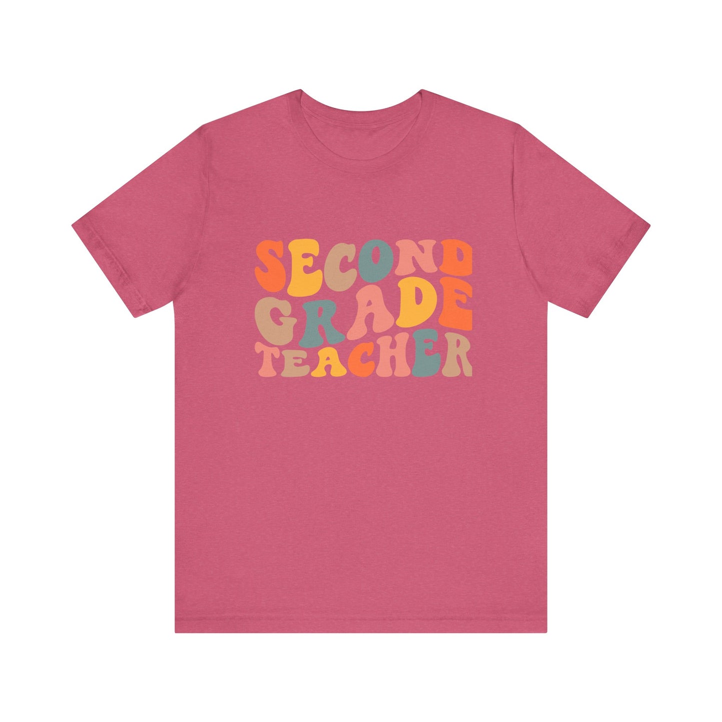 Retro Second Grade Tee-colorful