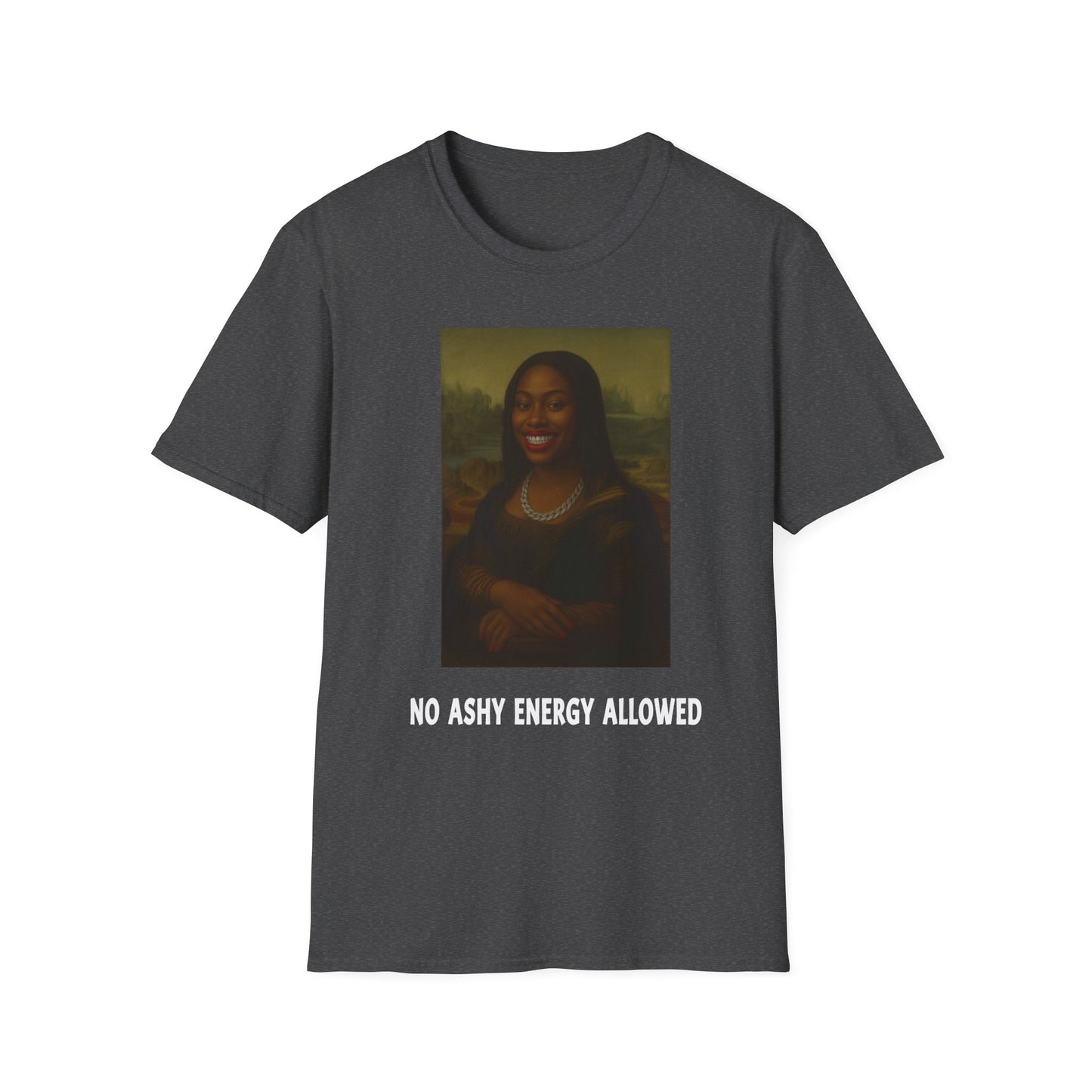 No Ashy Energy Allowed” Unisex Softstyle Tee