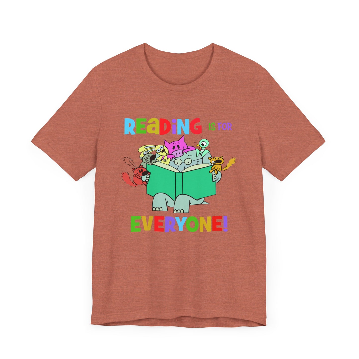 Reading is for everyone" Unisex Jersey Short Sleeve Tee