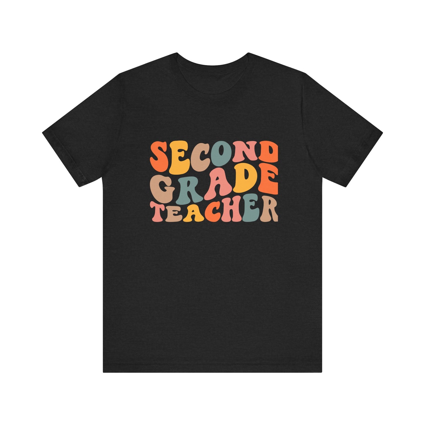 Retro Second Grade Tee-colorful
