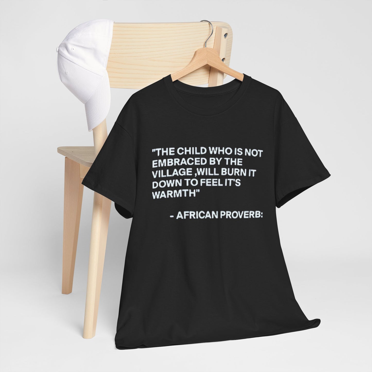 The Village – African Proverb Statement Tee