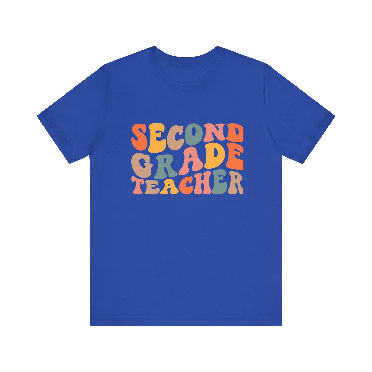 Retro Second Grade Tee-colorful