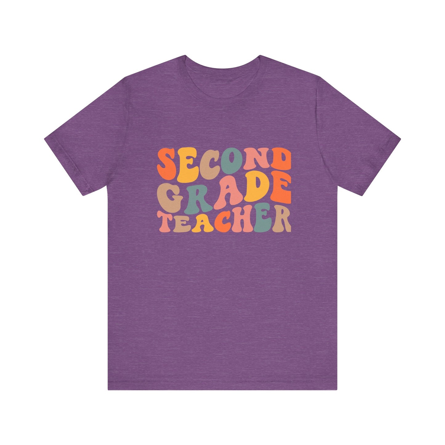 Retro Second Grade Tee-colorful
