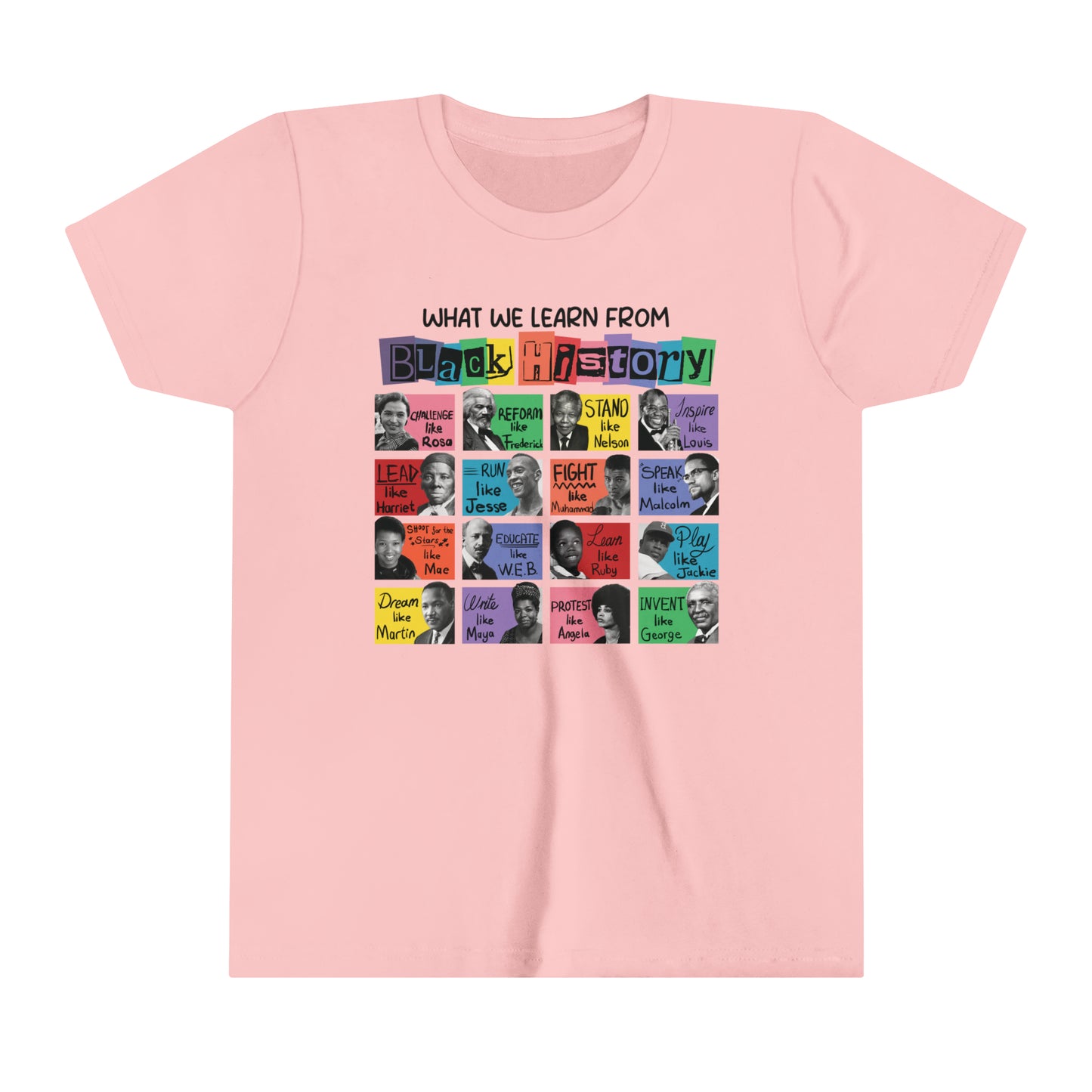 What we learn from Black History -Youth Short Sleeve Tee