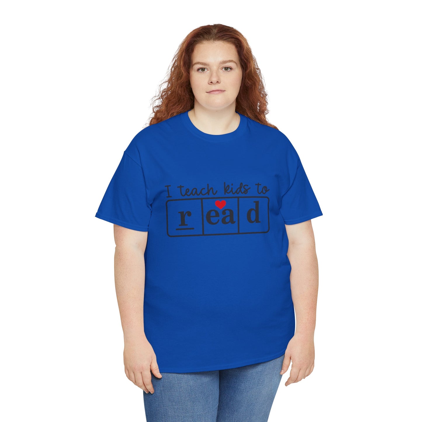 I Teach Kids to Read Tee - Unisex Heavy Cotton Tee for Teachers, Educators, Literacy Advocates, Back-to-School, Teacher Appreciation