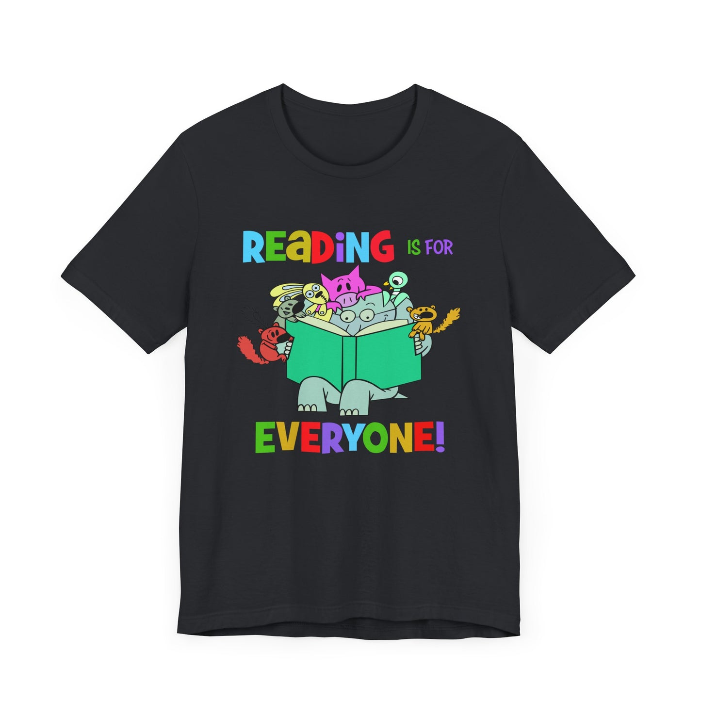 Reading is for everyone" Unisex Jersey Short Sleeve Tee