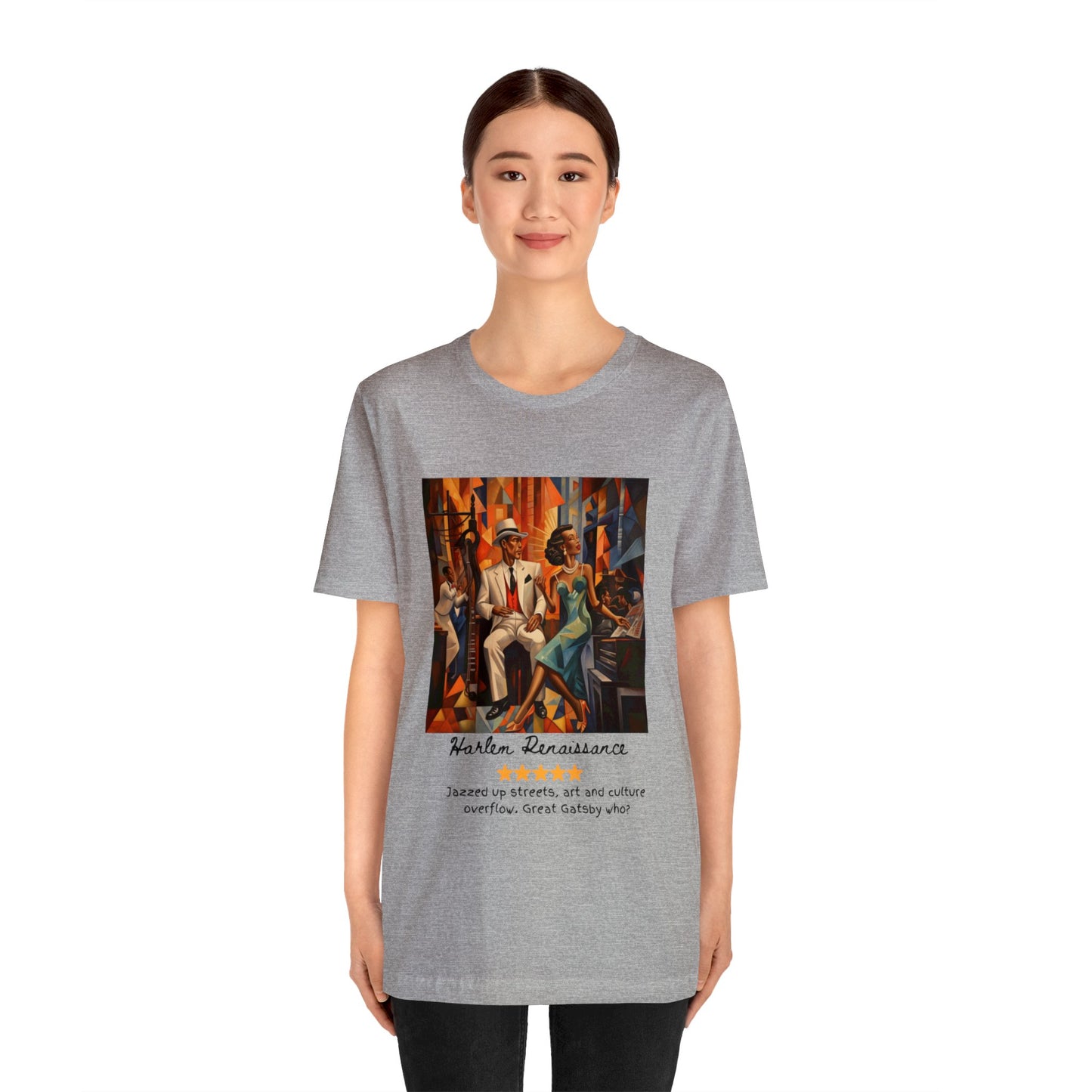 The Harlem Renaissance Experience! ✨🌟 Black font Tee